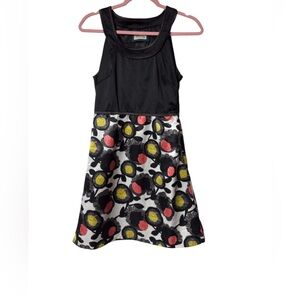 Emmelee for F.C. Black and Floral Kids Dress (TXA936)